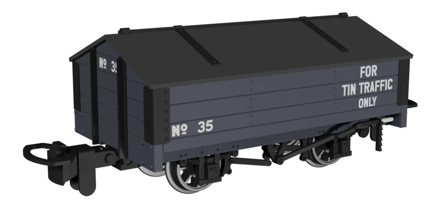 Peaked Roof Van -  Dark Grey 'Tin' No.35