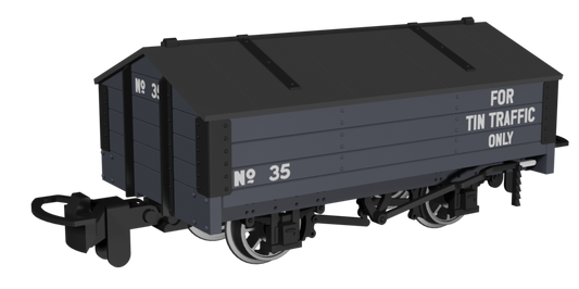 Peaked Roof Van -  Dark Grey 'Tin' No.35