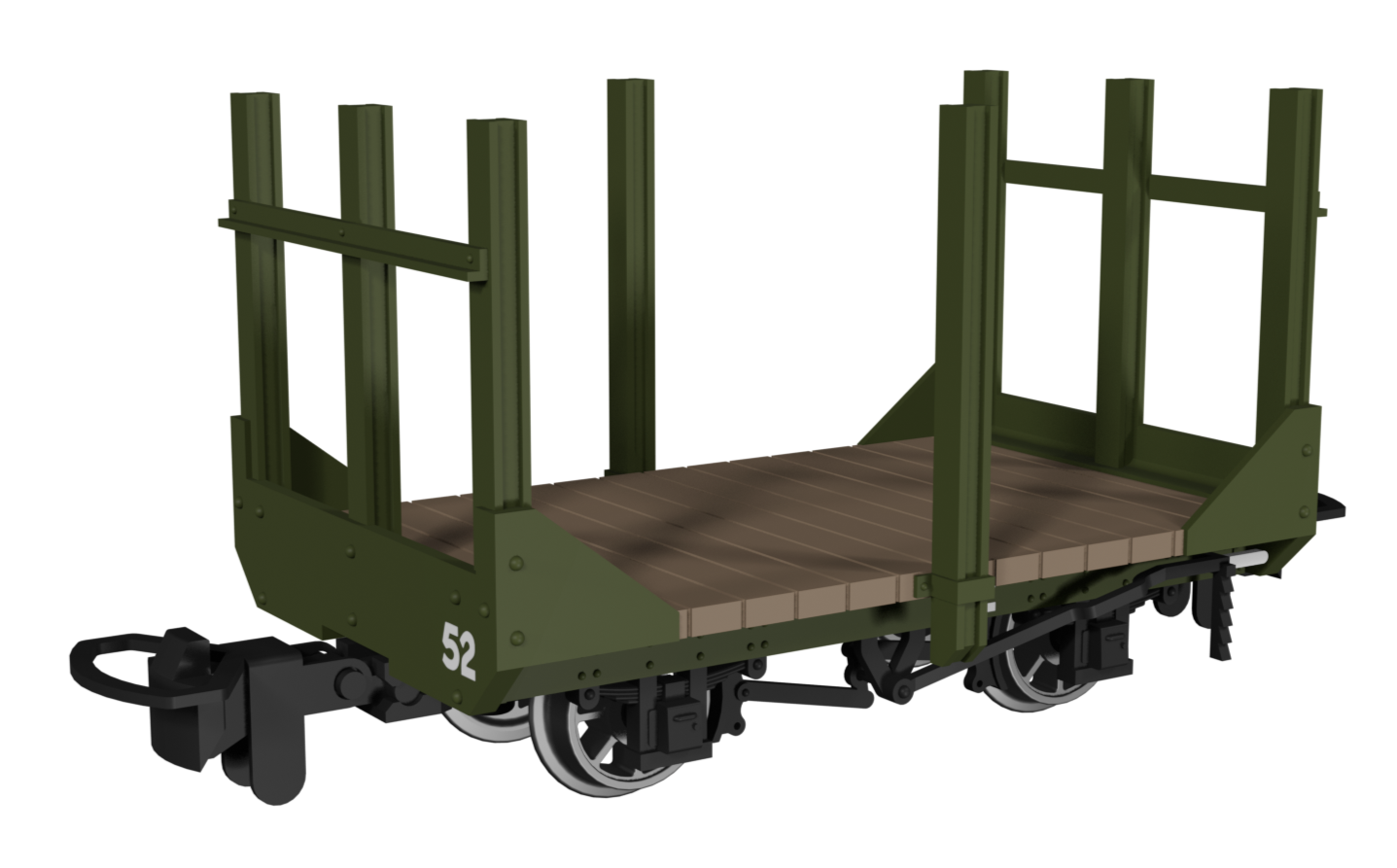 Stake Wagon -  Plain Green No.52