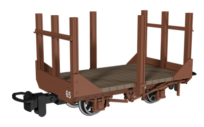 990705 Stake Wagon - Plain Rusty Brown No.65