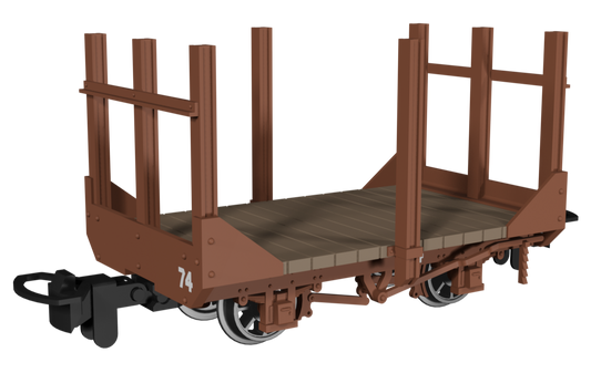 Stake Wagon -  Plain Rusty Brown No.74
