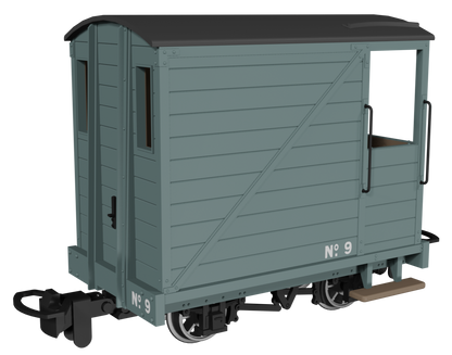 Single Veranda Brake Van -  Plain Grey No.9