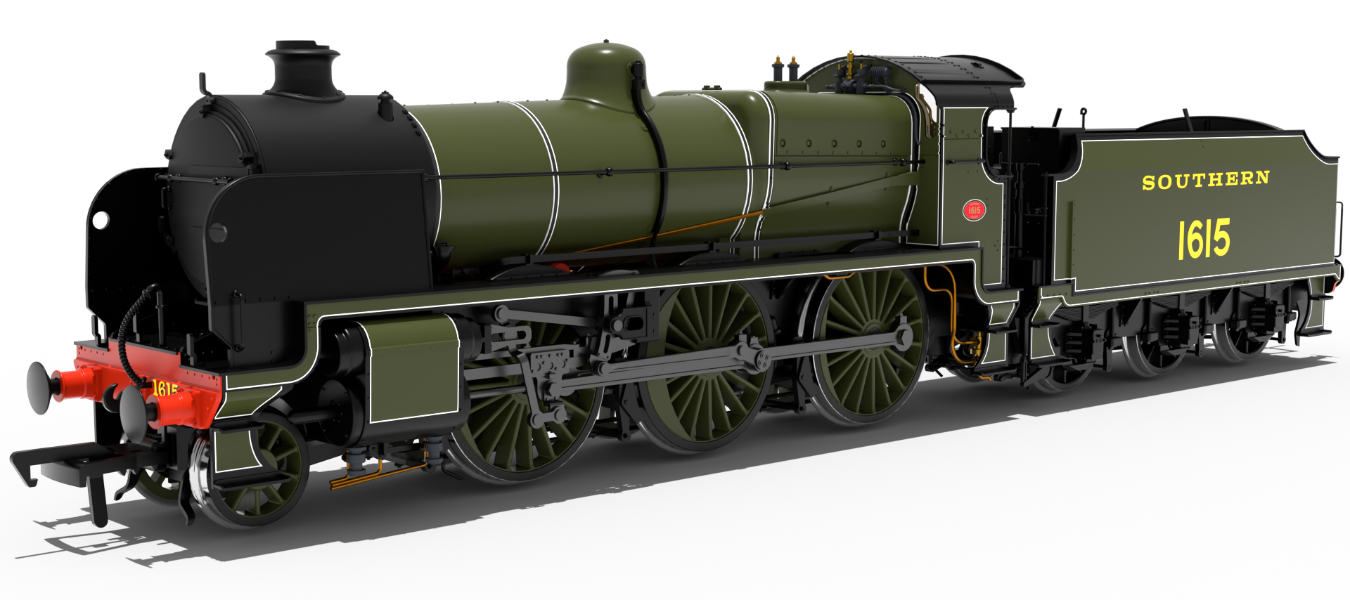 Rapido Trains UK 992002 SR U Class 2-6-0 No.1615 - SR Lined – Rails