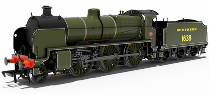 SR U Class 2-6-0 No.1638 - SR Lined Olive Steam Locomotive