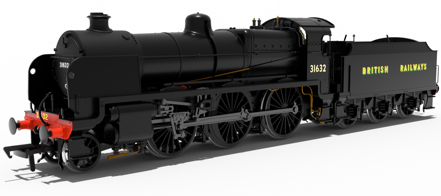 SR U Class 2-6-0 No.31632 - BR Black & Sunshine Lettering Steam Locomotive