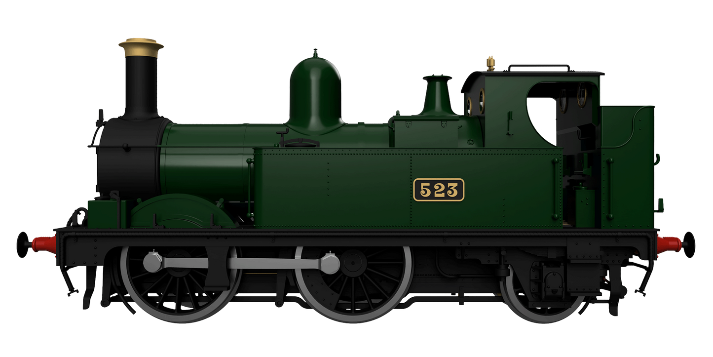 GWR 517 Class 0-4-2 524 Lined Chocolate Steam Locomotive