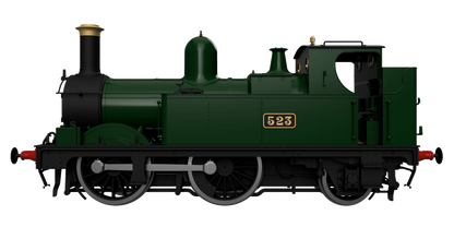 GWR 517 Class 0-4-2 524 Lined Chocolate Steam Locomotive