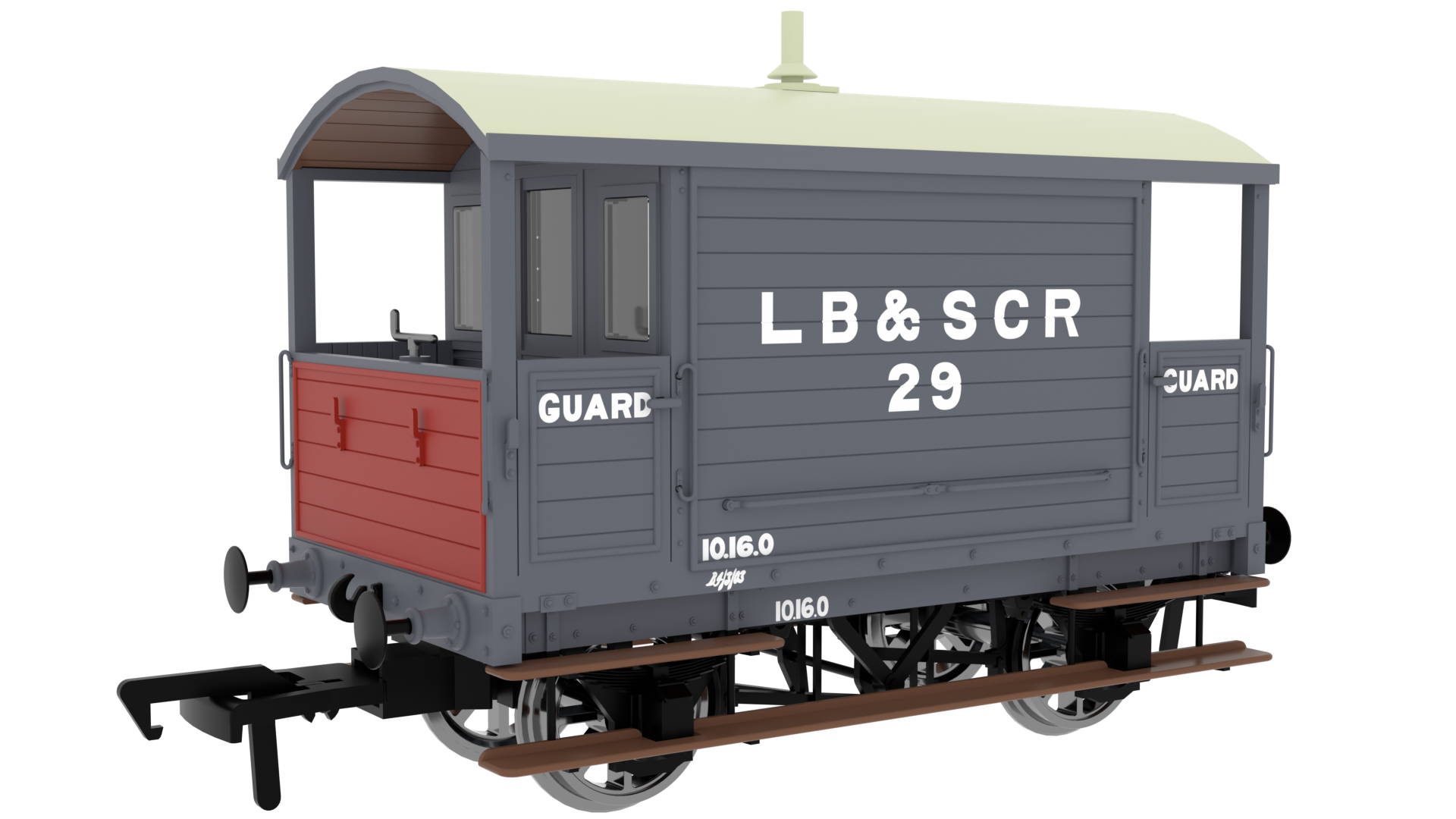 Rapido Trains UK 994002 LBSC 4 Wheel Brake Van - LB&SCR – Rails