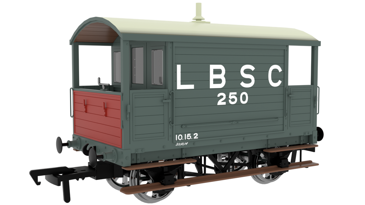 Van Train Rapido Trains UK 994003 LBSC 4 Wheel Brake Van - LBSC No.250 – Rails
