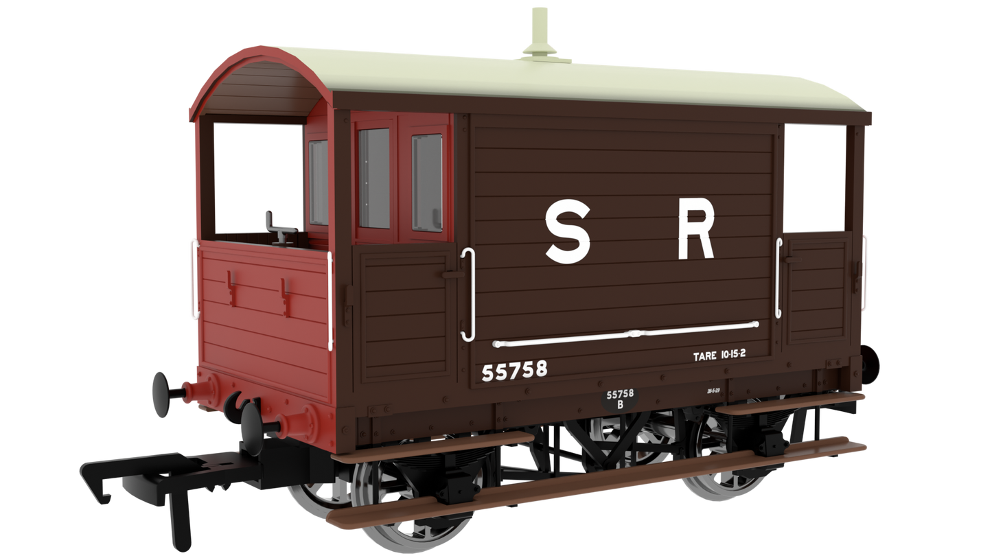 LBSC 4 Wheel Brake Van - SR (Pre-36) No.55758