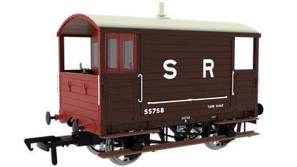 LBSC 4 Wheel Brake Van - SR (Pre-36) No.55758