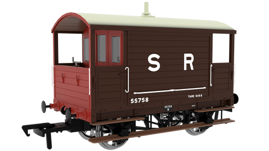 LBSC 4 Wheel Brake Van - SR (Pre-36) No.55758
