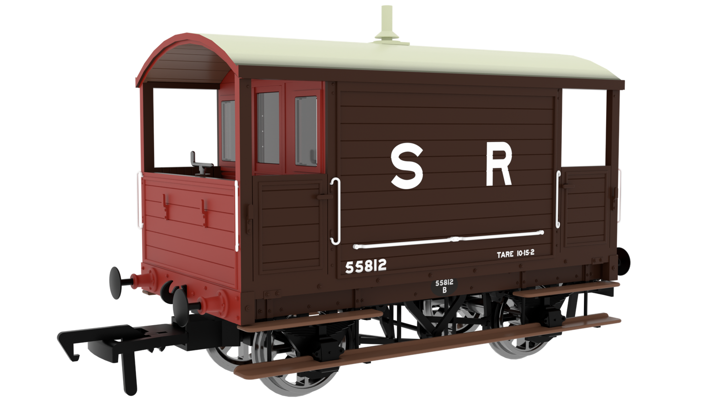 LBSC 4 Wheel Brake Van - SR (Pre-36) No.55812