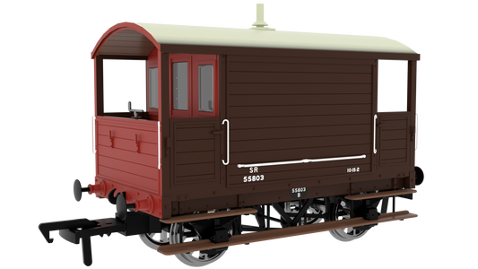 LBSC 4 Wheel Brake Van - SR (Post-36) No.55803