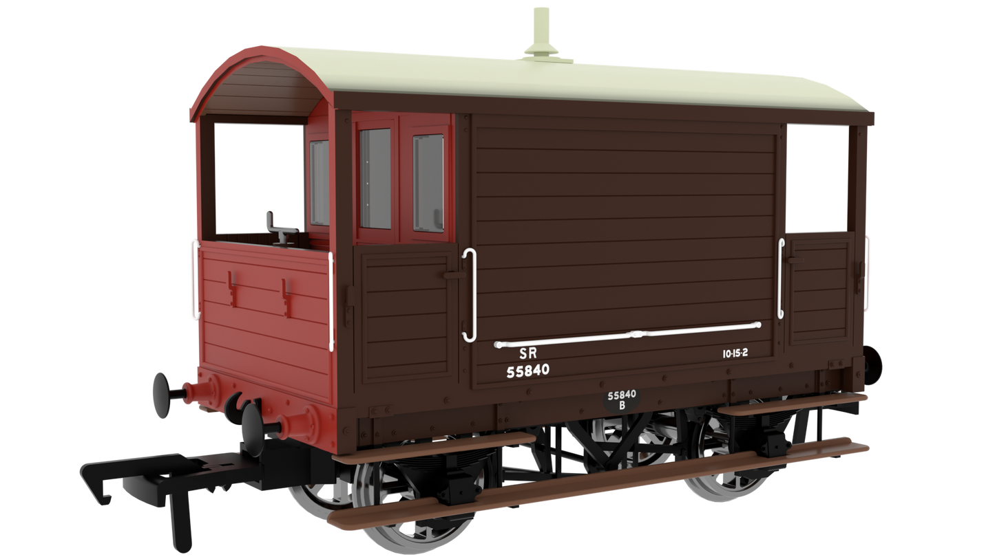 LBSC 4 Wheel Brake Van - SR (Post-36) No.55840