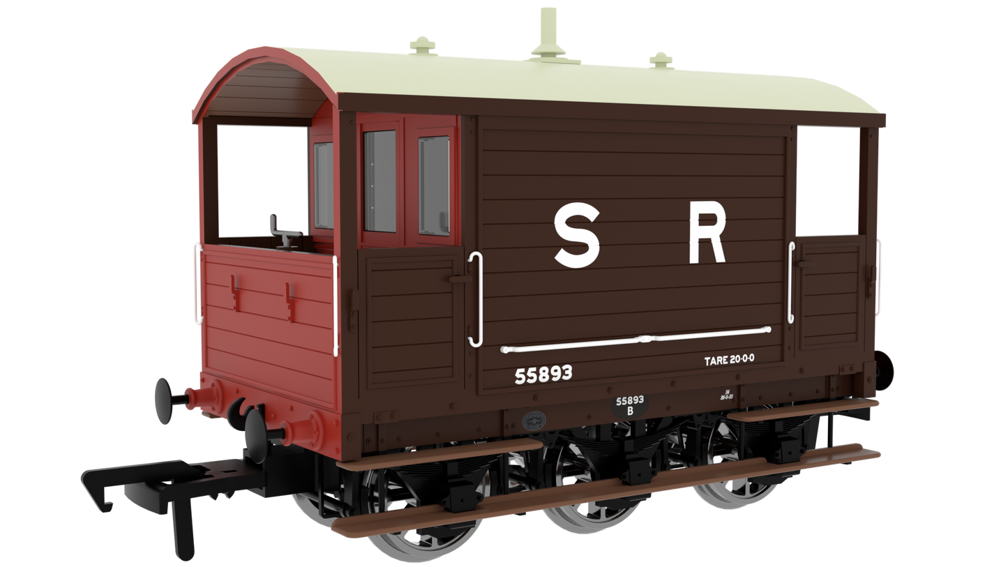LBSC 6 Wheel Brake Van - SR (Pre-36) No.55893