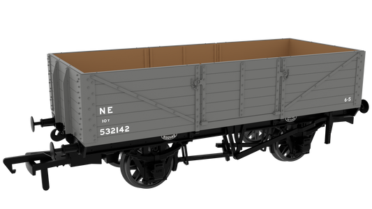 GCR Dia. 9A/9B 6-Plank - No. 532142 LNER Grey (post-’36)
