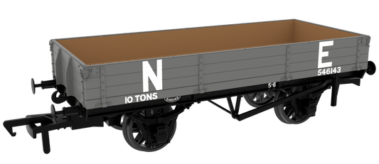 GCR Dia. 6C 3-Plank Open - No. 546143 LNER (pre-’36) Grey