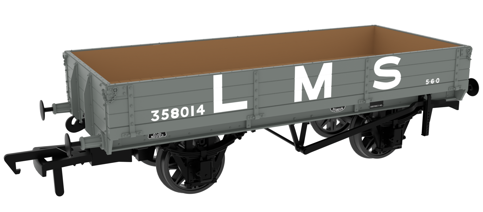 Rapido Trains UK 996007 GCR Dia. 6C 3-Plank Open - No. 358014 – Rails