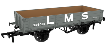 996007 GCR Dia. 6C 3-Plank Open - No. 358014 LMS Grey (pre-’36)