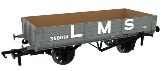 GCR Dia. 6C 3-Plank Open - No. 358014 LMS Grey (pre-’36)