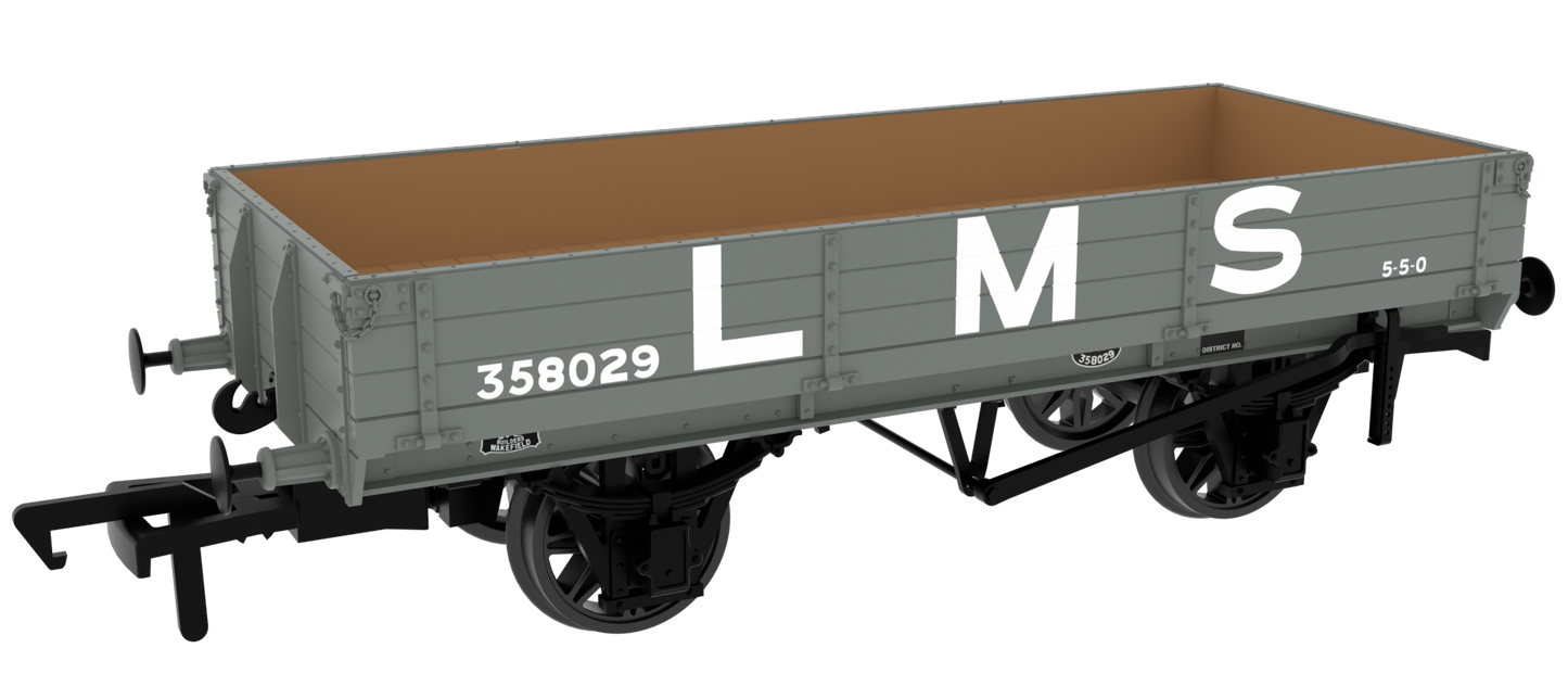 GCR Dia. 6C 3-Plank Open - No. 358029 LMS Grey (pre-’36)