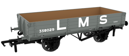 996008 GCR Dia. 6C 3-Plank Open - No. 358029 LMS Grey (pre-’36)