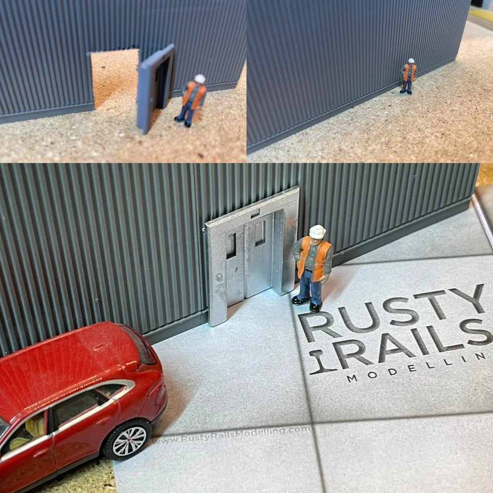 OO Gauge Elevator Doors (Pack of 2) - Unpainted