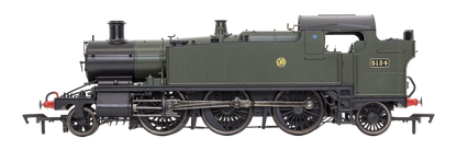 Large Prairie 5134 GWR Green Shirt Button Steam Locomotive