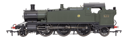 Large Prairie 5134 GWR Green Shirt Button Steam Locomotive - DCC Sound