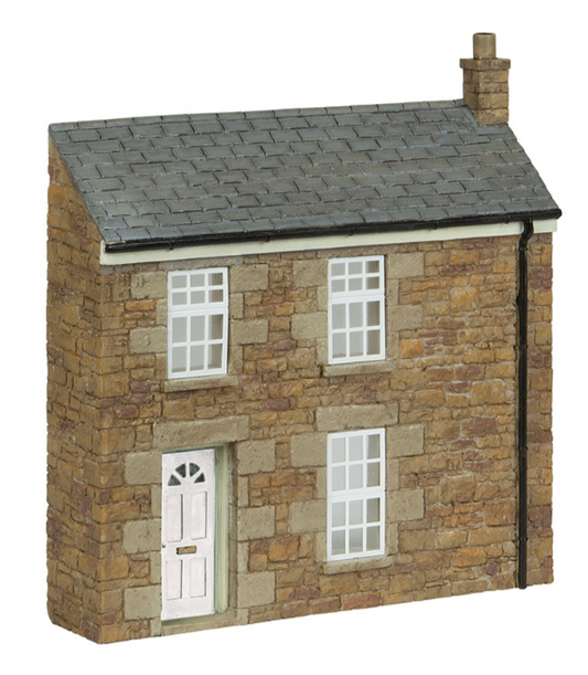 Low Relief Stone Terrace Left Hand Door White