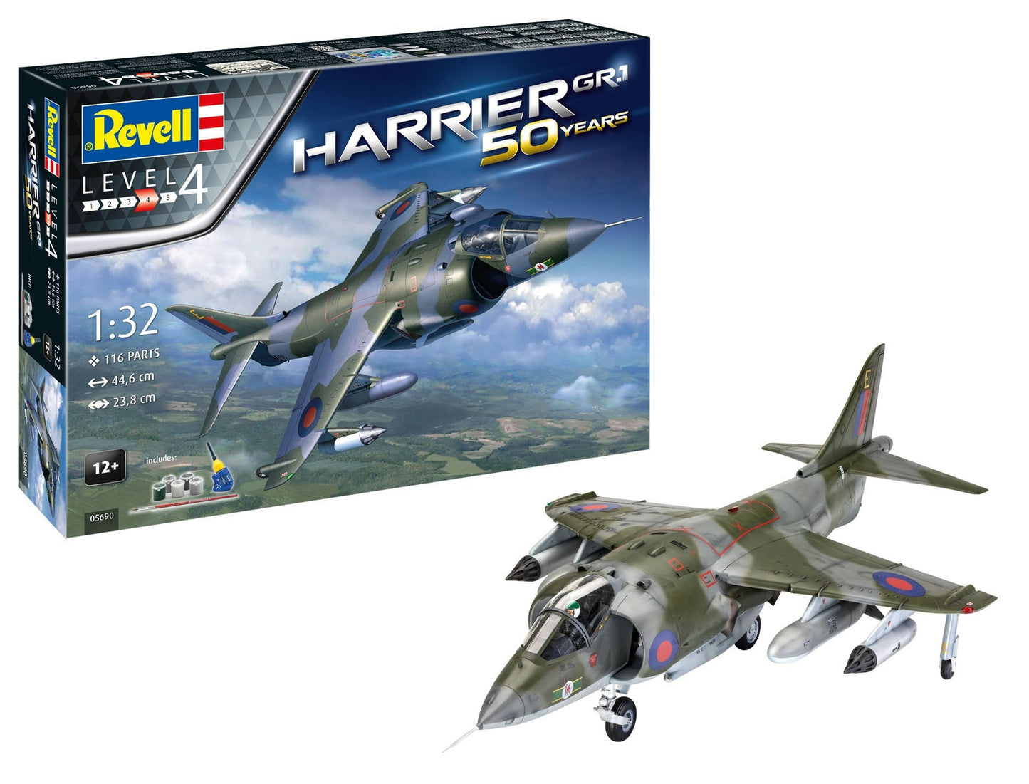 Gift Set Hawker Harrier GR MkI (1:32 Scale) Model Kit