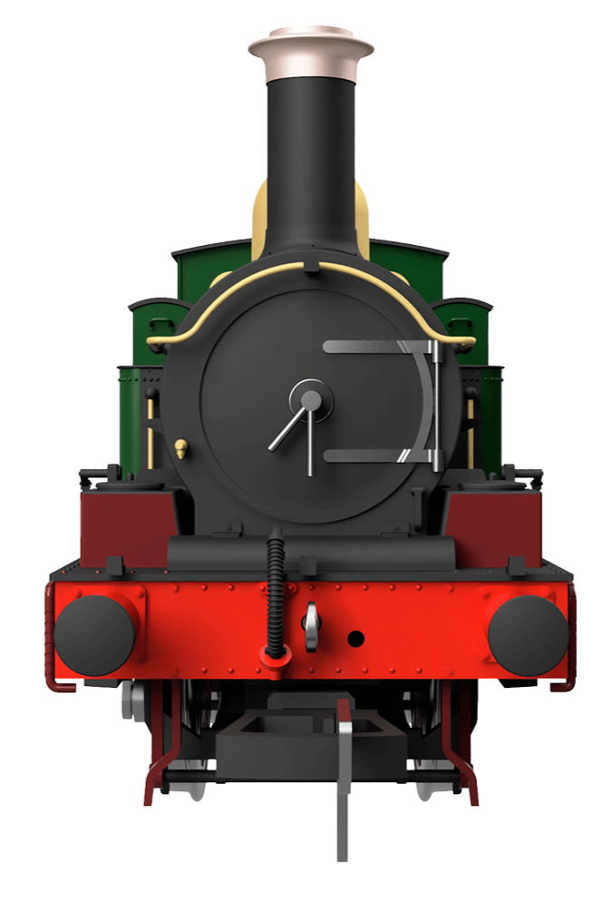 GWR 517 Class 0-4-2 202 Lined G.W Green Red Frames Steam Locomotive