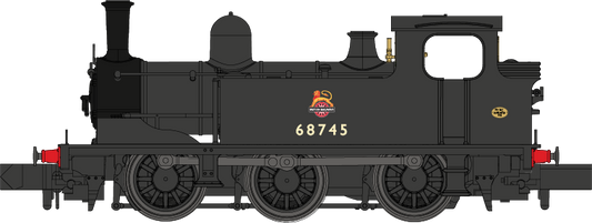 J72 0-6-0 68745 BR Black Early Crest Steam Tank Locomotive