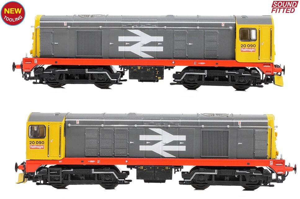 371-039SF Class 20/0 Disc Headcode 20090 BR Railfreight (Red Stripe) Diesel Locomotive - DCC Sound