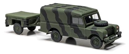 LWB Land Rover (Hard Top) & Trailer Model Kit