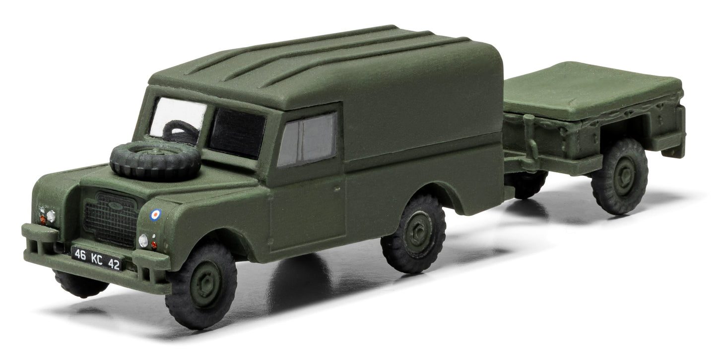 LWB Land Rover (Hard Top) & Trailer Model Kit