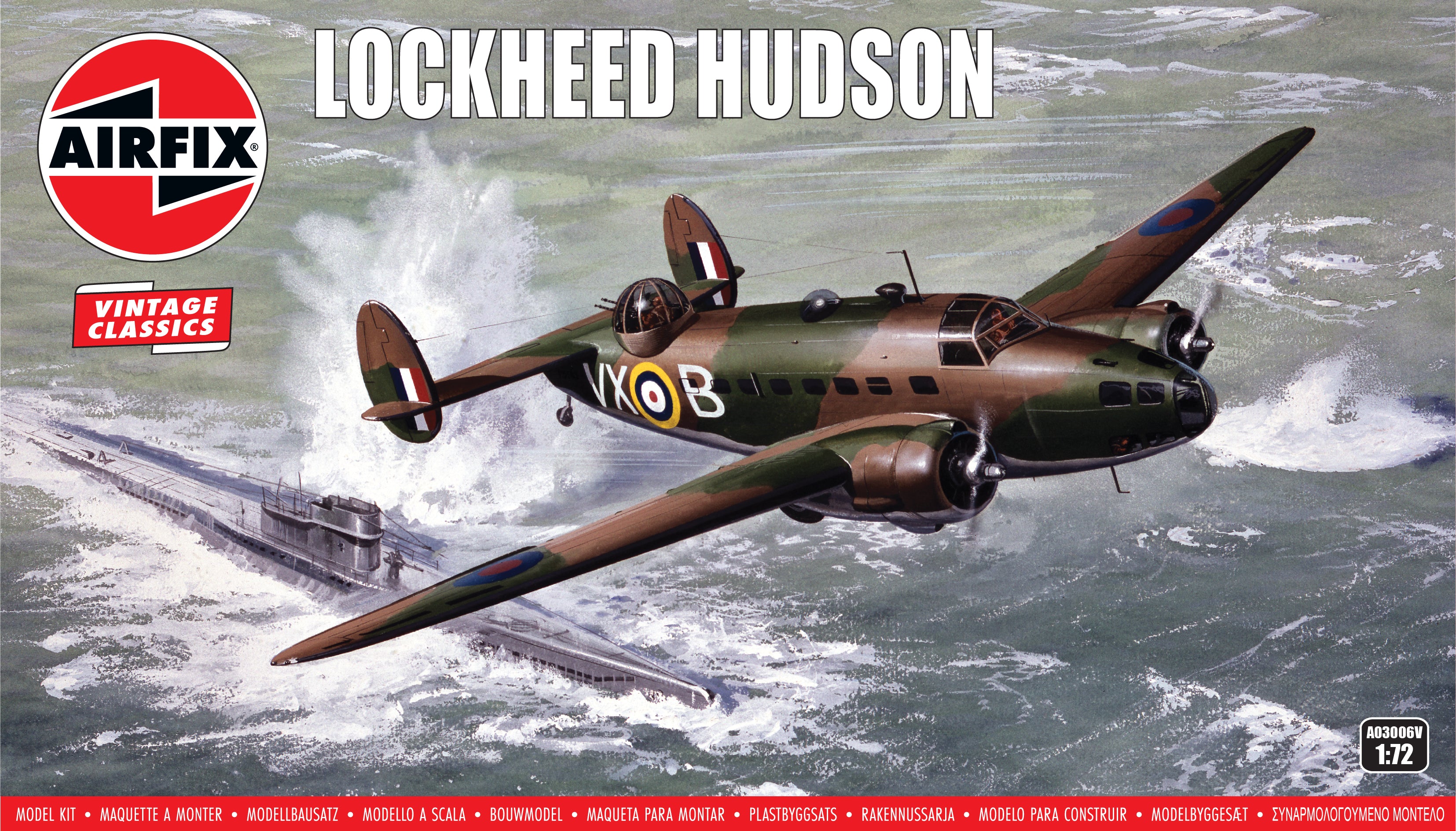 Airfix A03006V Lockheed Hudson Model Kit – Rails