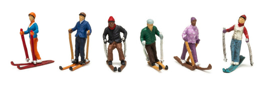 A1967 Scenic Accents - Snow Skiers - HO Scale