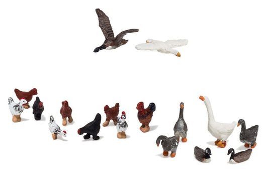 A1968 Scenic Accents - Geese and Chickens - HO Scale