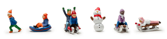 A2221 Scenic Accents - Children Sledding - N Scale