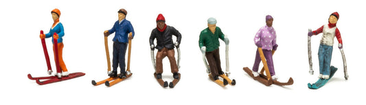 A2222 Scenic Accents - Snow Skiers - N Scale
