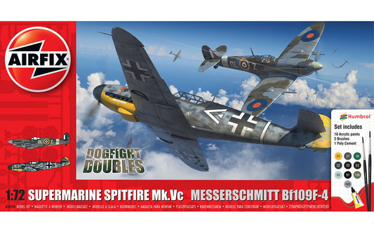 Supermarine Spitfire Mk.Vc vs Bf109F-4 Dogfight Double Model Kit