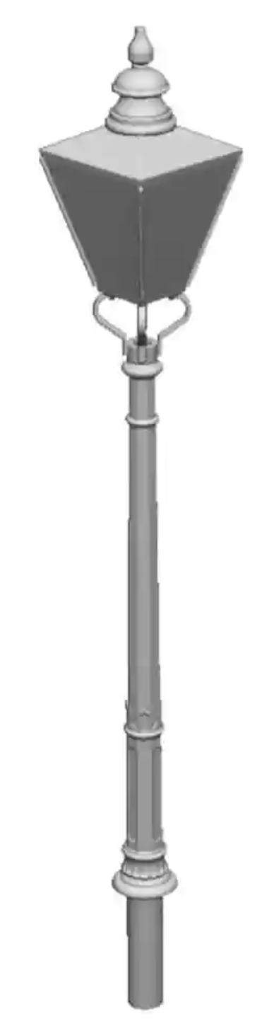 O Gauge - Detailing - GWR No1 Column Octagonal Lamps x5