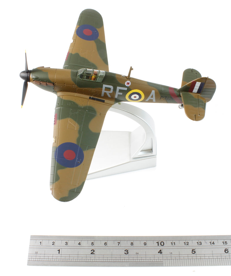 Pre-Owned AA27602 Hawker Hurricane MK1 Royal Air Force Polish SQN colours with Gear