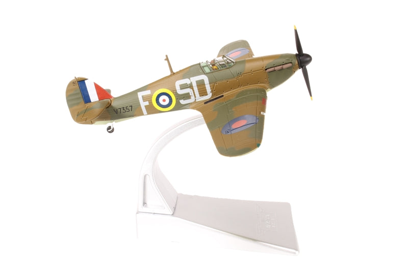 Pre-Owned AA27603 Hawker Hurricane MK1 Royal Air Force Ginger Lacey NO 501 colours with Gear with stand
