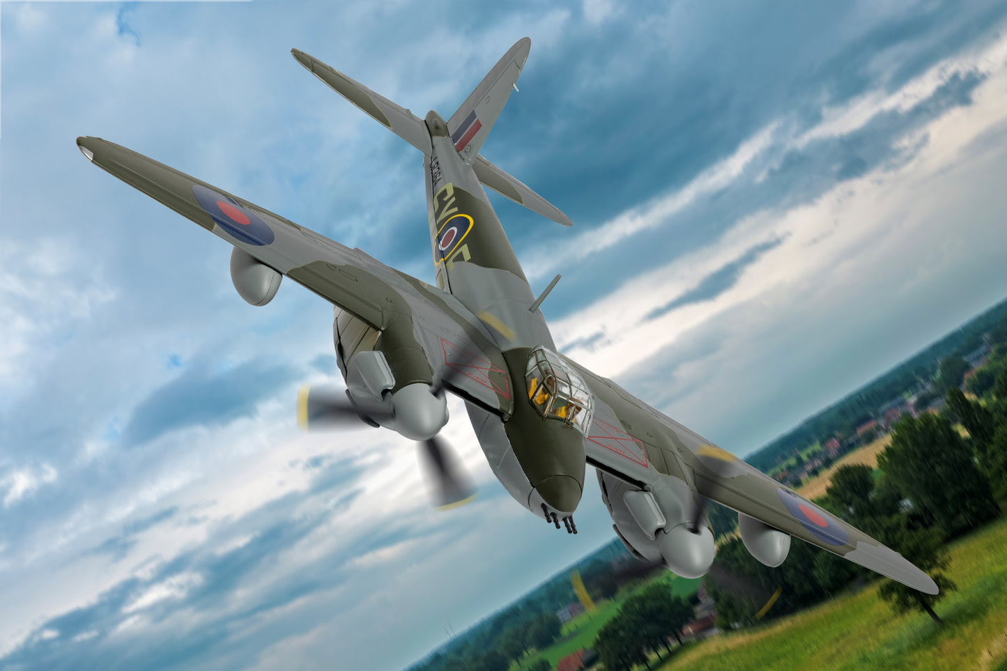 de Havilland Mosquito FB VI, LR364 SY-E, Wg Cdr John R 'Bob' Braham & Sqn Ldr Bill 'Sticks' Gregory, No 2 Group Headquarters RAF, 1944