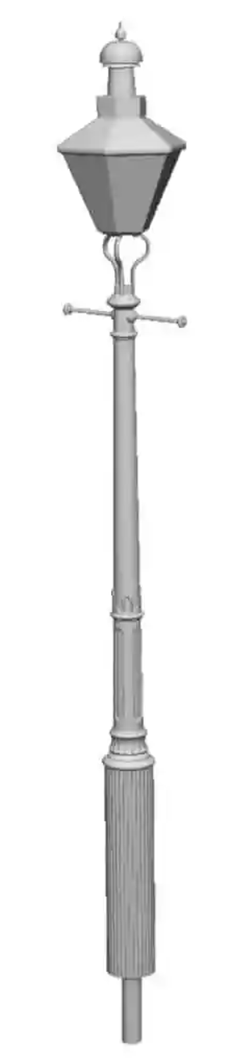 O Gauge - Detailing - GWR No3 Column Yard Circular Lamps x5