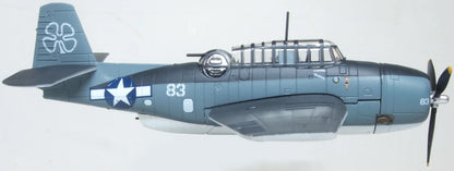 AC132 Grumman Avenger White 83 Blopsy Composite Sqn.76 USS Petrof Bay 1945
