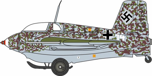 AC135 Messerschmitt ME163 1E White 14 JG400 Brandis 1945